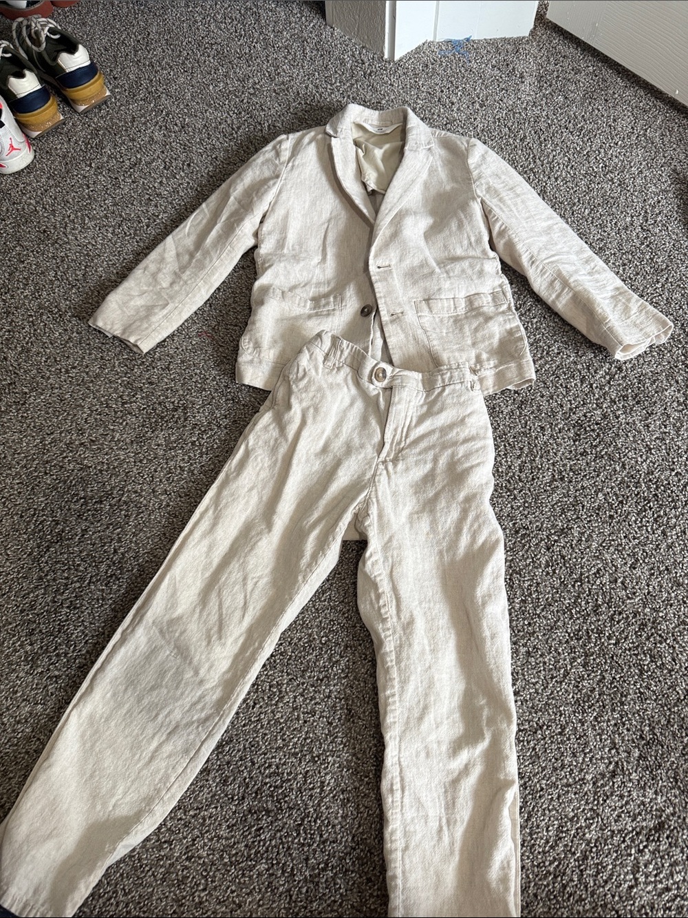 Linen boys suit H&M